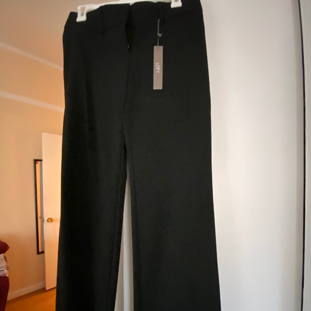 Loft black Marissa pants size 0 NEVER WORN